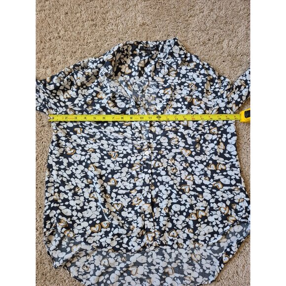 Velvet Heart Women's Size M Button Down Long Sleeve Shirt Floral Business - Picture 4 of 5